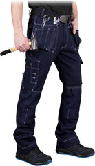 ROBUSTNE SPODNIE ROBOCZE Z BAWEŁNY Z WZMOCNIENIAMI CORDURA