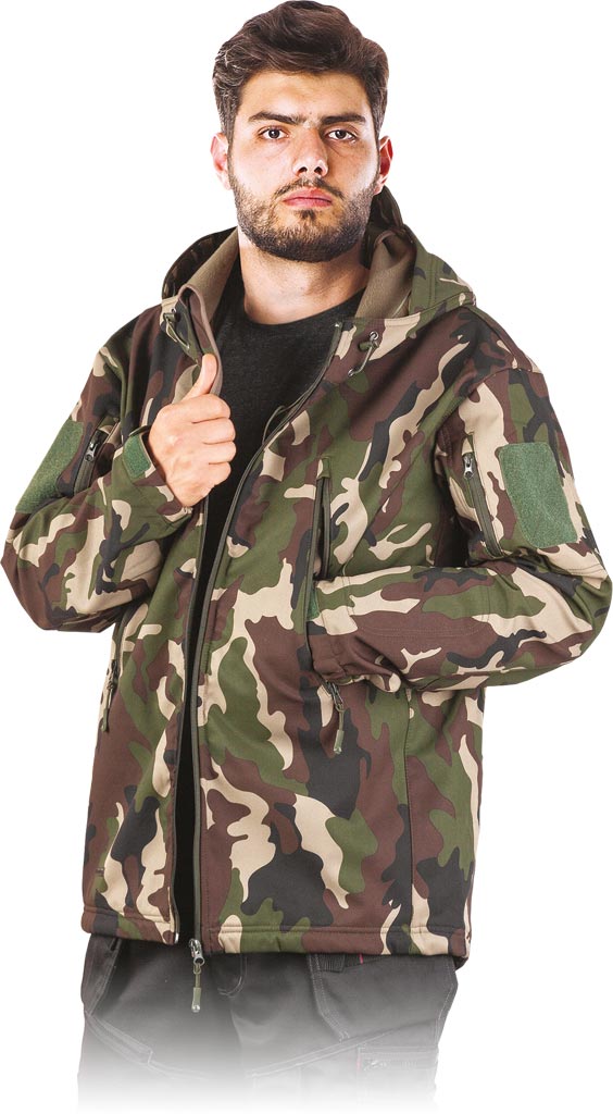 KURTKA SOFTSHELL OCHRONNA DLA MĘŻCZYZN Z POLAROWĄ PODSZEWKĄ