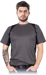 MĘSKI T-SHIRT MODERN Z SIATECZKĄ, 100% POLIESTER, OEKO-TEX®