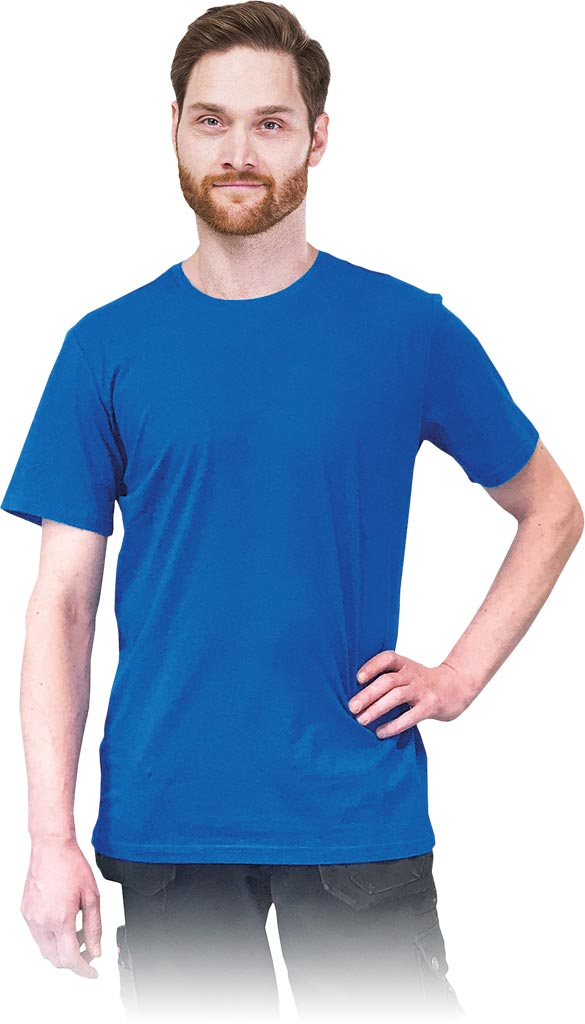 T-SHIRT MĘSKI Z BAWEŁNY, PODWÓJNE PRZESZYCIE, IDEALNY NA CO DZIEŃ