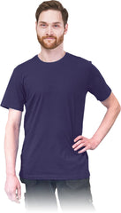T-SHIRT MĘSKI Z BAWEŁNY, PODWÓJNE PRZESZYCIE, IDEALNY NA CO DZIEŃ