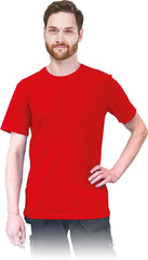 T-SHIRT MĘSKI Z BAWEŁNY, PODWÓJNE PRZESZYCIE, IDEALNY NA CO DZIEŃ