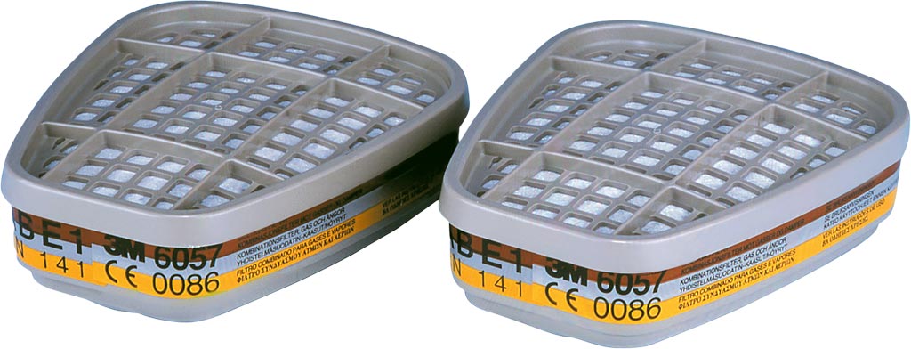 3M 6000 SERIES ABE1 GAS & VAPOR ABSORBER, PACK OF 8