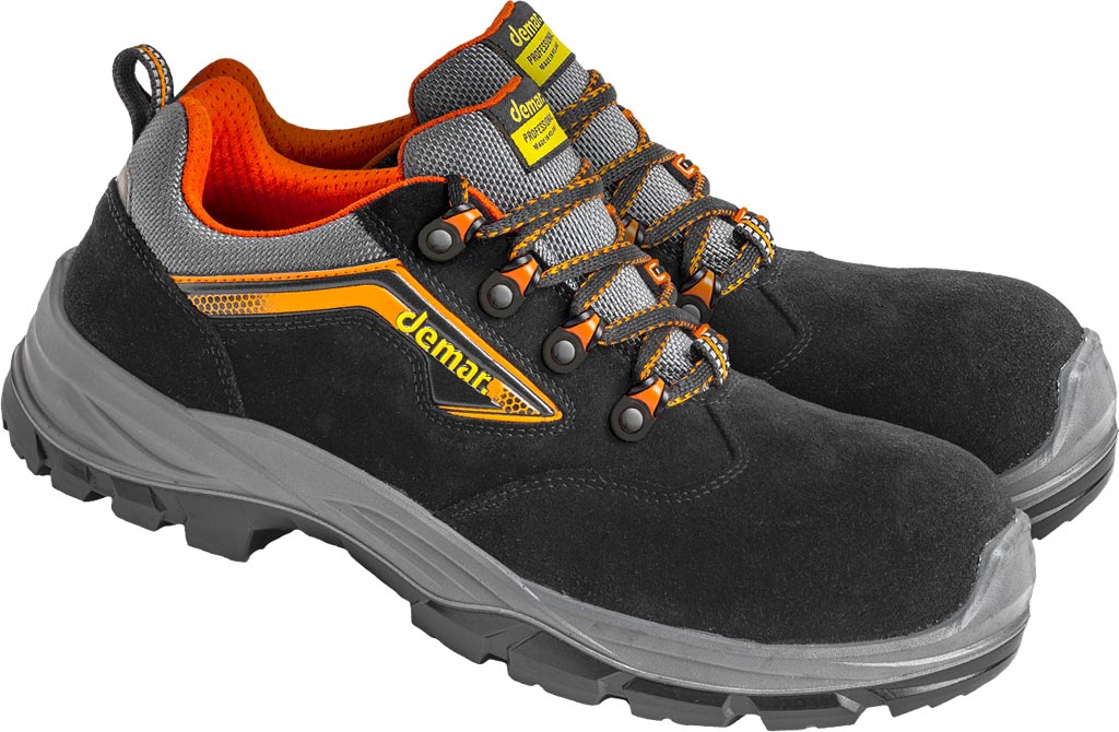 BUTY OCHRONNE SOLO S1 DLA KOBIET - WELUROWE Z KOMPOZYTOWYM PODNOSKIEM