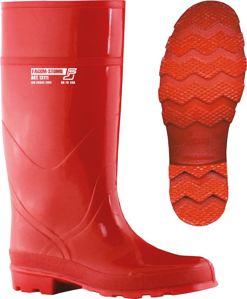 BUTY OCHRONNE PRZEMYSŁOWE Z PCV, ODPORNE NA KWASY I ZASADY