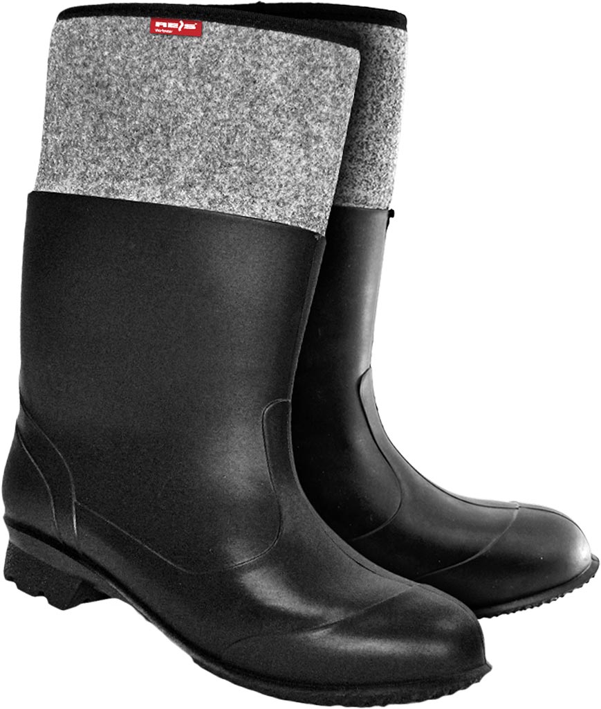 BUTY ROBOCZE Z PCV I FILCEM, ANTYPOŚLIZGOWE, OCHRONNE