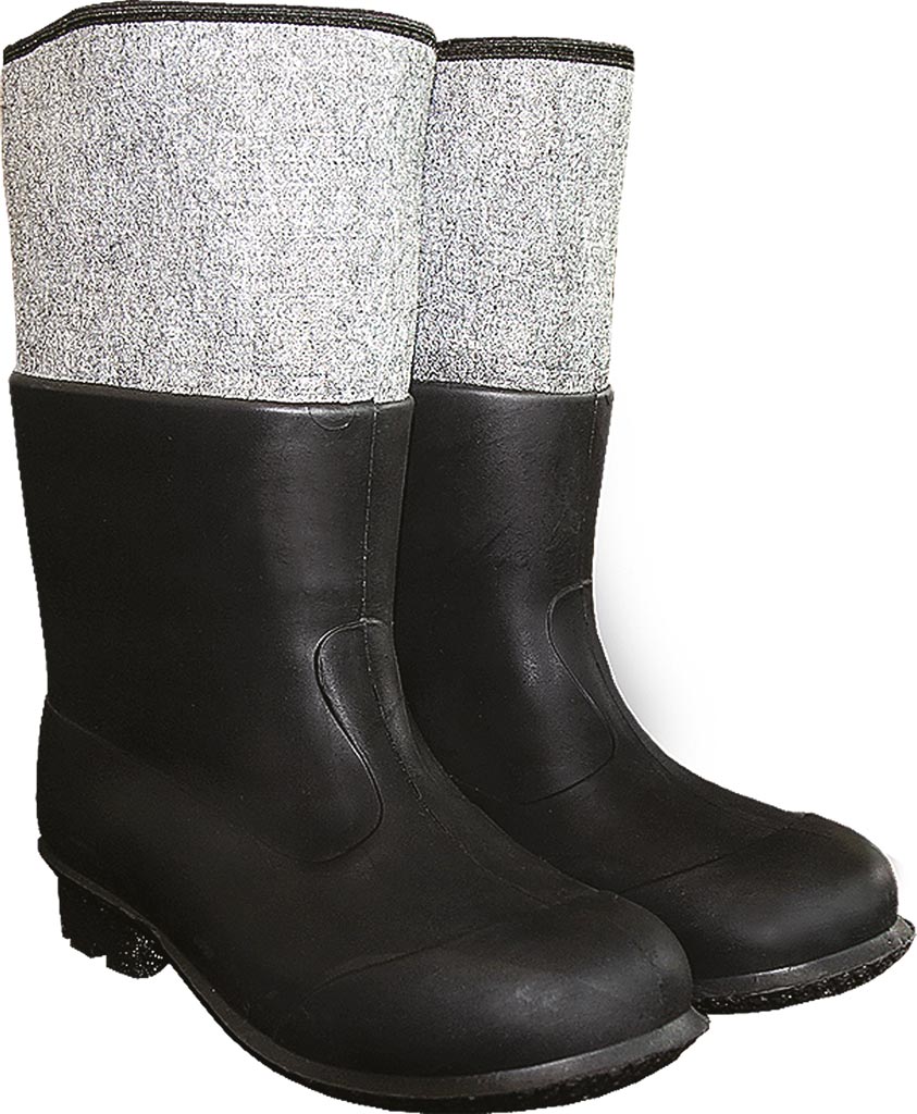 BUTY ROBOCZE Z PCV I WKŁADKĄ FILCOWĄ, ANTYPOROWEJ PODESZWY