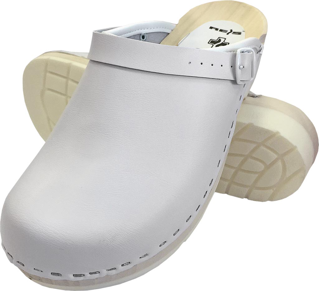 BUTY ORTOPEDYCZNE Z NATURALNEJ SKÓRY Z DREWNIANĄ PODESZWĄ