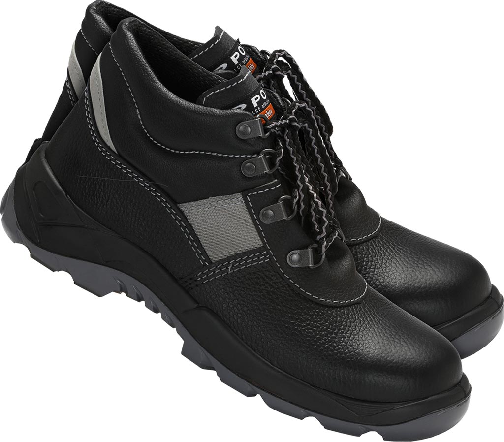 ROBUSTNE BUTY ROBOCZE Z METALOWYM PODNOSKIEM I PODESZWĄ PU/PU