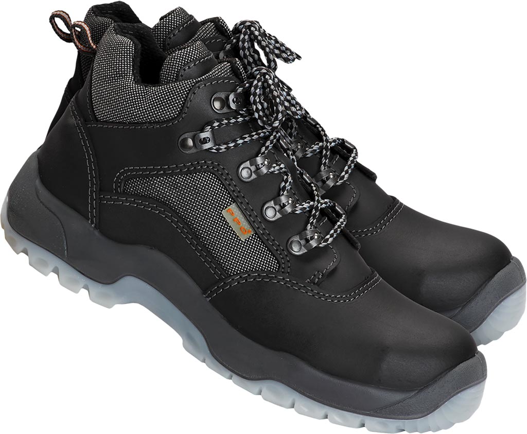 INDUSTRIAL GRADE COWHIDE LEATHER SAFETY BOOTS WITH STEEL TOE CAP