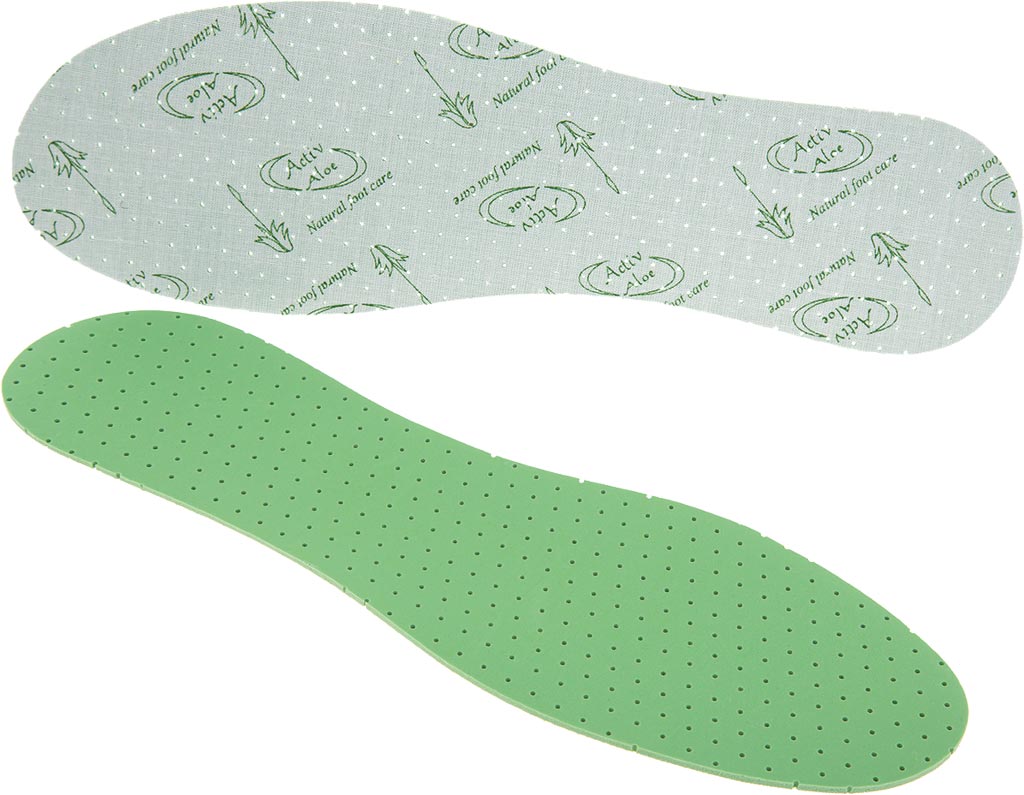 ALOE-INFUSED ANTI-SWEAT INSOLES FOR SPORTS & CASUAL SHOES