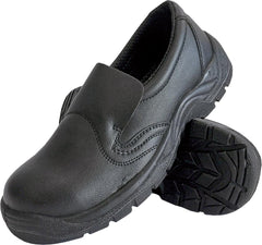 WOMEN'S MICROFIBRE SAFETY LOAFERS WITH SLIP-RESISTANT SOLE