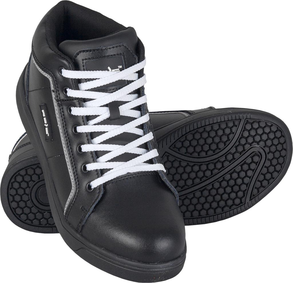 JOHN ANKLE-HEIGHT CATTLE LEATHER SAFETY BOOTS WITH STEEL TOE CAP
