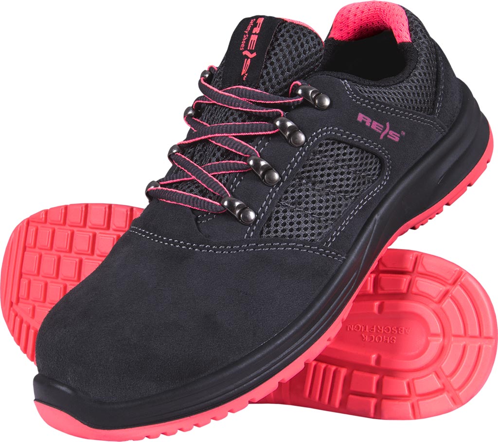 BUTY OCHRONNE STORK DLA MĘŻCZYZN, ZAMSZ I SIATKA, ANTYPOŚLIZGOWE S1 SRC