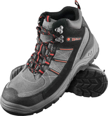 VIBRANT NUBUCK AND BUFFALO LEATHER SAFETY BOOTS WITH STEEL TOE