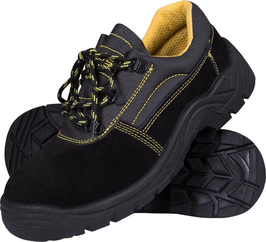 BUTY ROBOCZE DAMSKIE YESBLK, ZE SKÓRY ZAMSZOWEJ, ANTYPOLIZGOWE