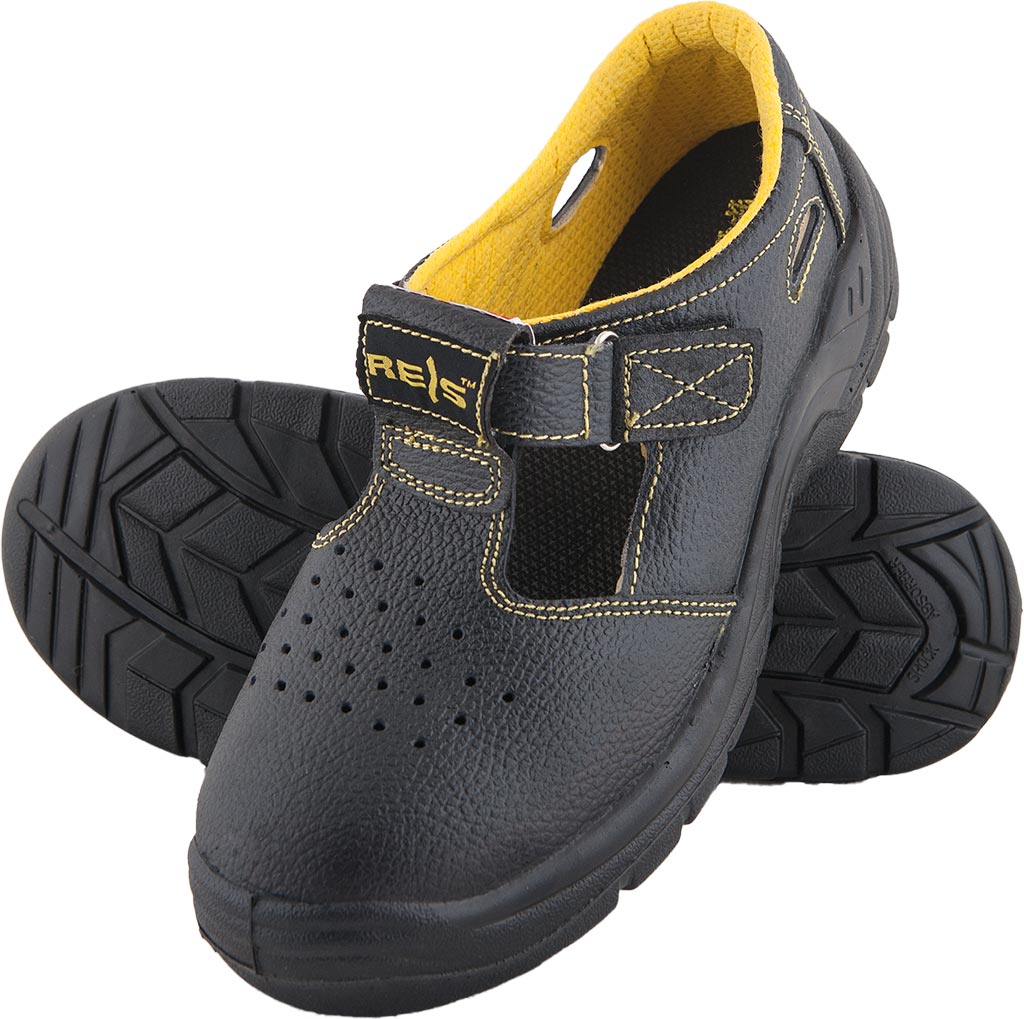 BUTY OCHRONNE REIS DLA KOBIET - SANDAŁY ZE SKÓRY BYDLĘCEJ S1P SRC