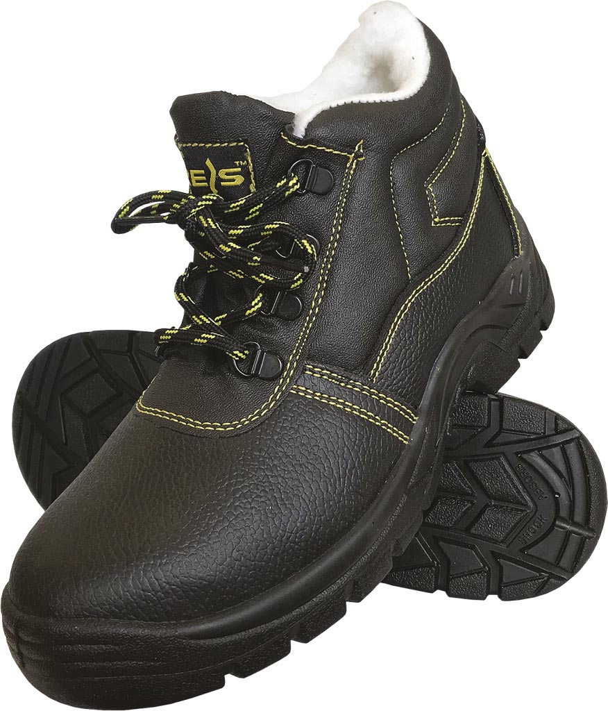 INSULATED COWHIDE SAFETY BOOTS WITH ANTI-SLIP SOLE
