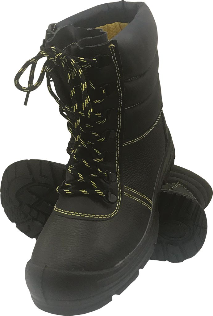 RUGGED MEN'S LEATHER SAFETY BOOTS FOR WORK AND RECREATION