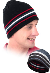 DWUSTRONNA CZAPKA ZIMOWA UNISEX Z AKRYLU, LEKKA I OCHRONNA