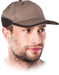 REFLEKTIERENDE SICHERHEITSKAPPE AUS POLYESTER-BAUMWOLLE MIT VERSTÄRKTEM SCHILD