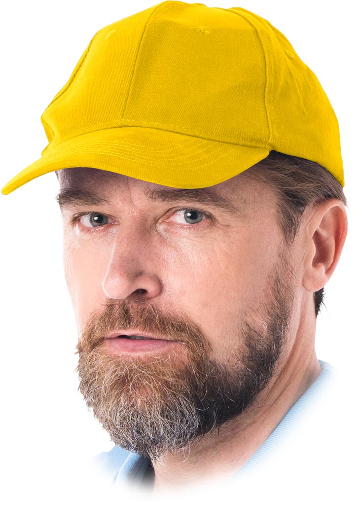 ROBUSTE BAUMWOLLKAPPE MIT VERSTÄRKTEM SCHILD