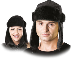 WINTER WONDER EARFLAP CAP WITH SOFT FUR TRIM