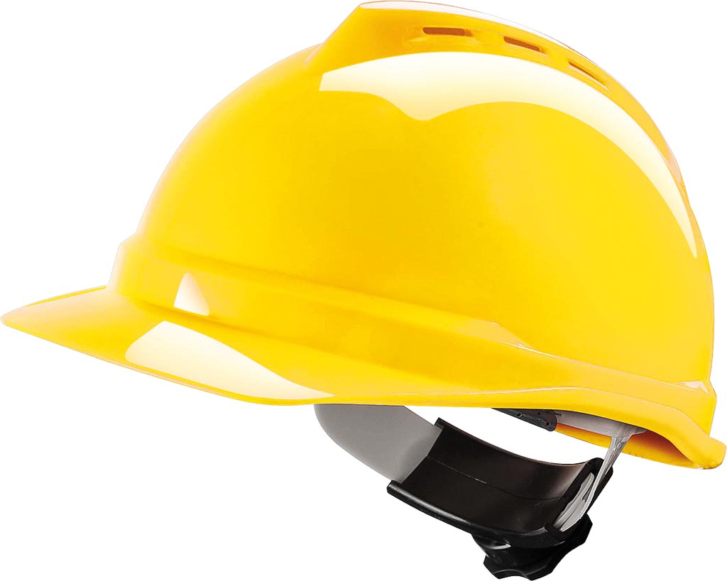 V-GARD 500 ADVANCED ABS SAFETY HELMET WITH VENTILATION AND ADJUSTABLE FIT
