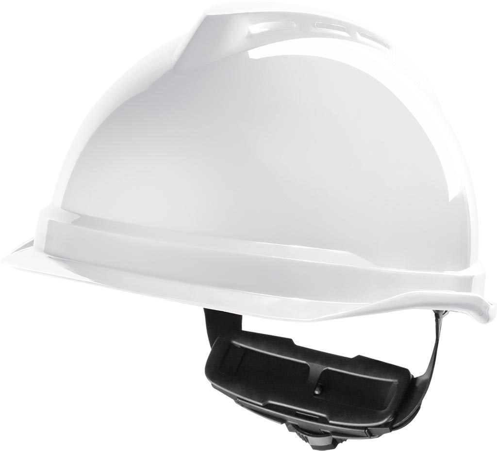 ELECTRIC SHOCK RESISTANT V-GARD 520 SAFETY HELMET WITH FAS-TRAC FITTING