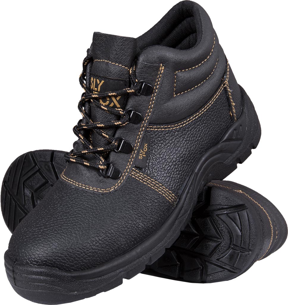 BUTY ZAWODOWE SLX - SKÓRZANE TRZEWIKI, ANTYPOŚLIZGOWE, SPEŁNIAJĄCE NORMY EN20347