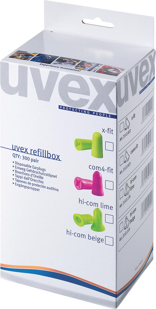 ZATYCZKI DO USZU UVEX X-FIT – KOMFORT I OCHRONA, SNR=37 DB