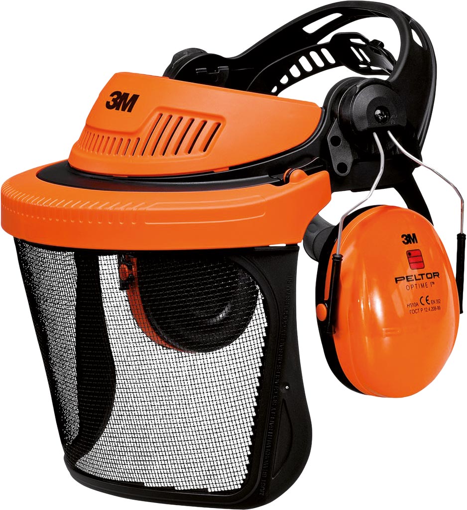 FORESTRY PROTECTIVE KIT WITH MESH FACE SHIELD & EAR MUFFS