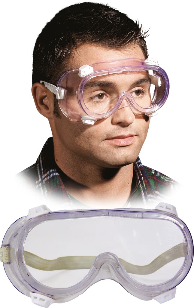 LUNETTES DE PROTECTION AVEC BANDE ÉLASTIQUE ET ANTI-BUÉE