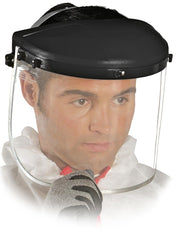 POLYCARBONATE FACE SHIELD WITH OPTICAL CLASS 1 CLARITY