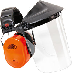 BUSHMASTER FACE SHIELD WITH POLYCARBONATE VISOR & EAR PROTECTION