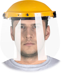 ADJUSTABLE POLYCARBONATE FACE SHIELD WITH OPTICAL CLASS 1 PROTECTION