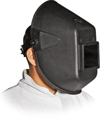 POLYPROPYLENE WELDING SHIELD WITH DIN 11 FILTER AND LIFTABLE COVER