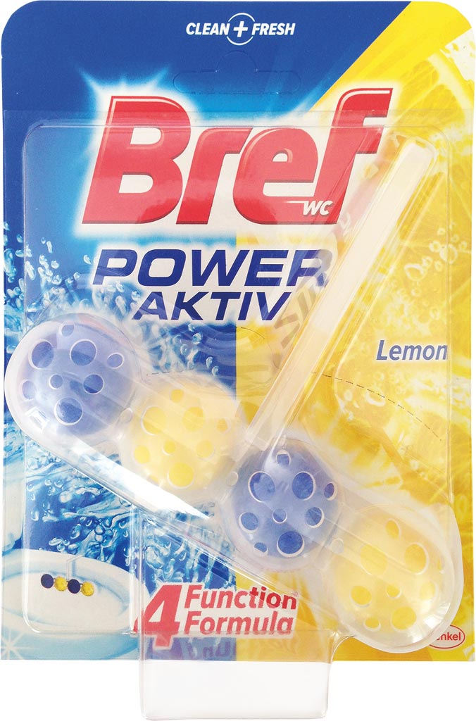 BREF CITRUS SCENTED TOILET RIM BLOCK 50G - FRESH & CLEAN