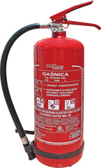 EXTINCTEUR À POUDRE 4 KG AVEC MANOMÈTRE, VANNE EN ALUMINIUM, BOXMET TRADE ABC