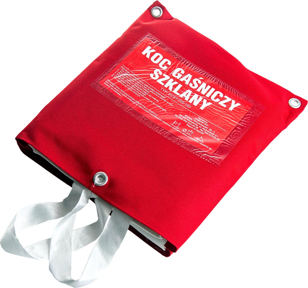 WALL-MOUNTED FIRE SAFETY BLANKET, 1.2X1.8M, GLASS FIBER