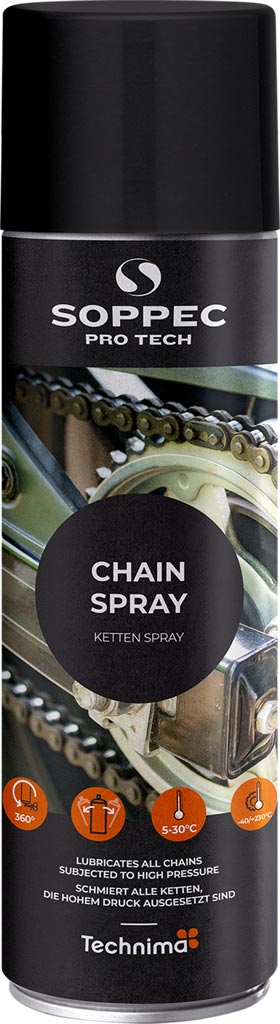 HIGH-PERFORMANCE CHAIN LUBRICANT SPRAY FOR INDUSTRIAL USE