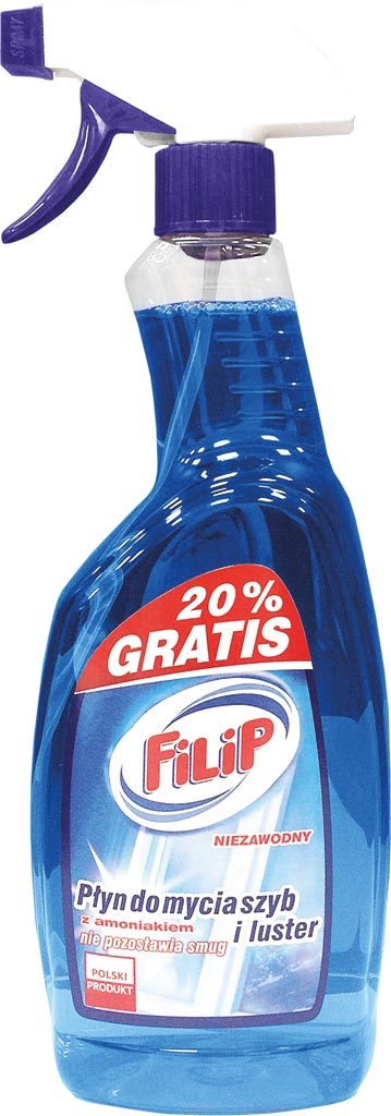 FILIP WINDOW CLEANER WITH PUMP - 750ML IN THREE VIBRANT COLORS