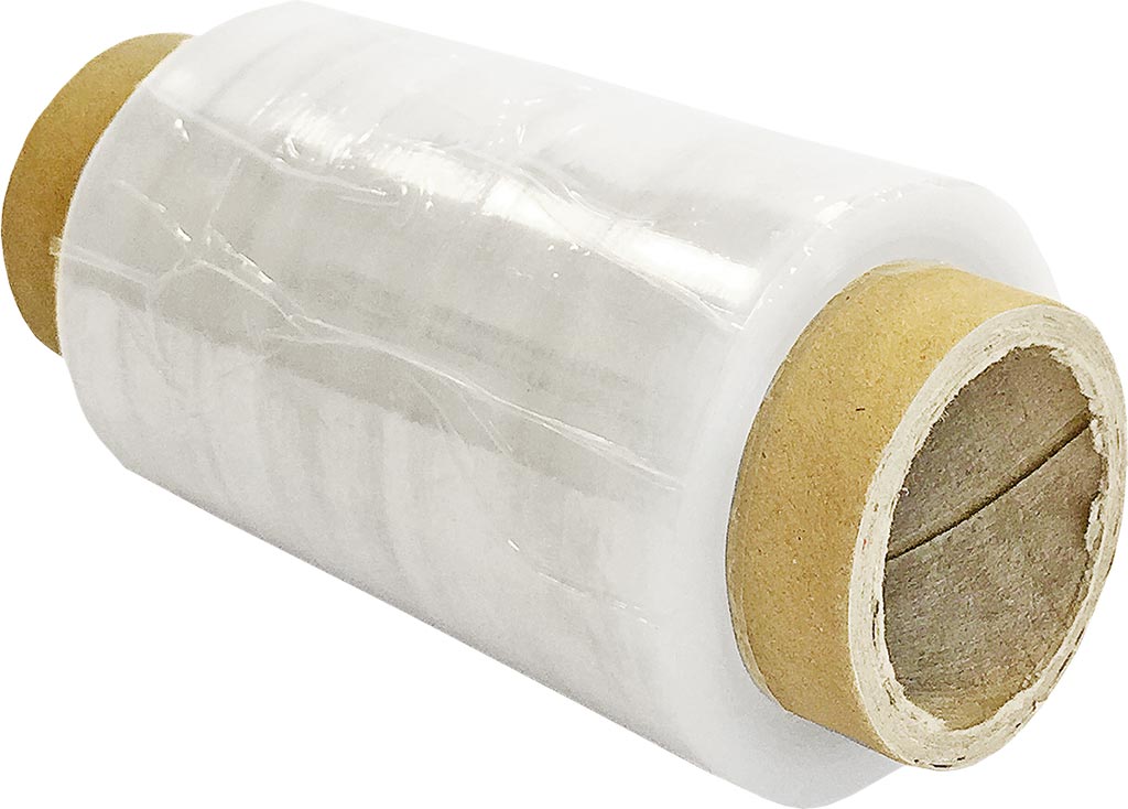 SELF-ADHESIVE MINI STRETCH WRAP FILM, 10CM X 115M, 23 MIC