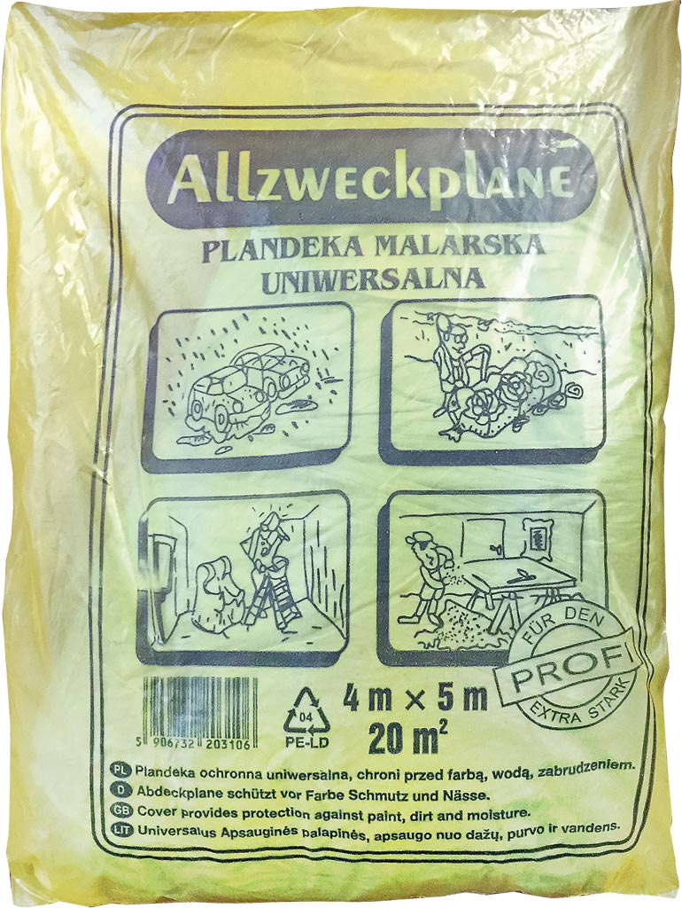 FOLIA OCHRONNA REIS WIELORAZOWA, MOCNA I WYTRZYMAŁA 5x4M