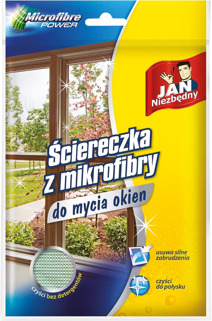 MIKROFIBRY DO CZYSZCZENIA OKIEN JAN NIEZBĘDNY