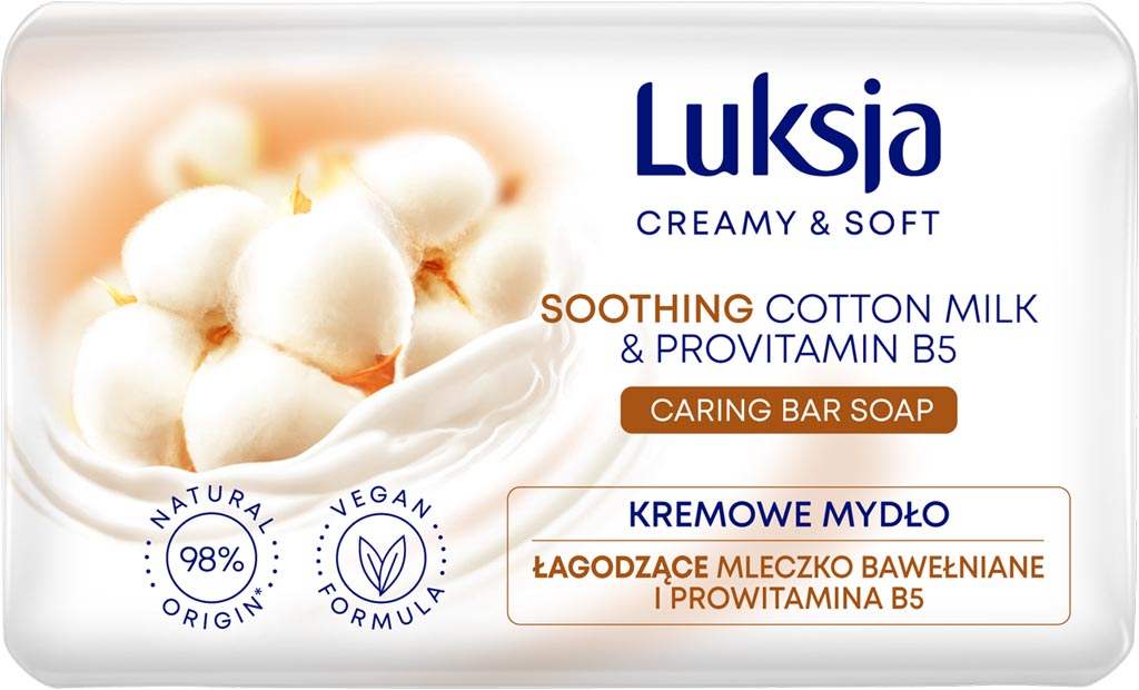 LUKSJA NATURALNE MYDŁA W KOSTCE – DERMATOLOGICZNIE TESTOWANE