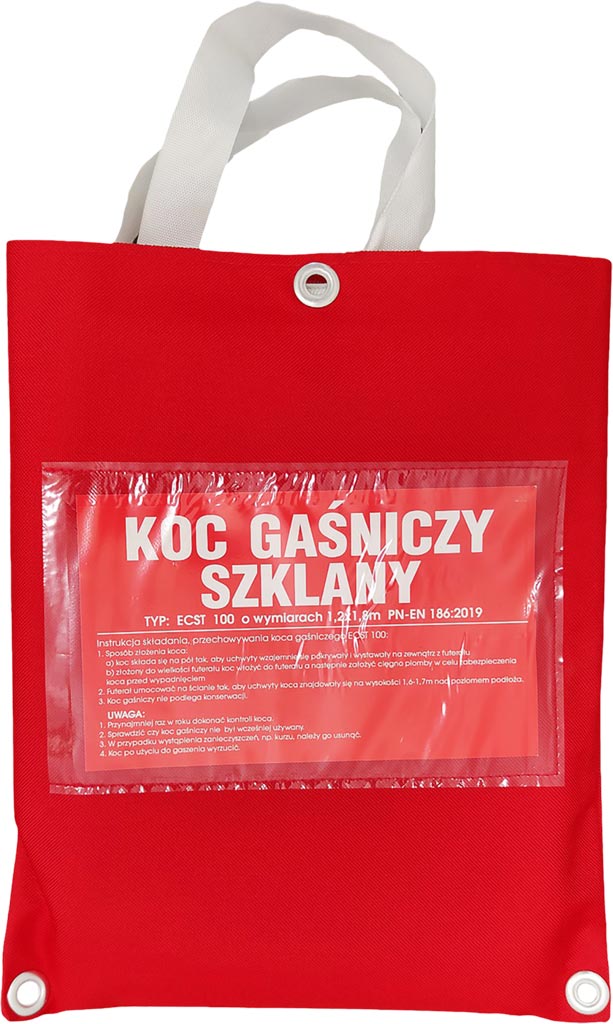 BEZPIECZEŃSTWO I OCHRONA: KOC GAŚNICZY Z TKANINY SZKLANEJ, 1.2X1.8 M