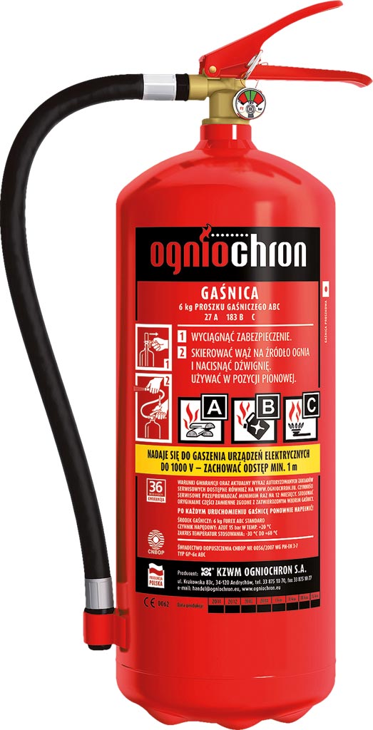 HIGH-PERFORMANCE 6KG ABC POWDER FIRE EXTINGUISHER