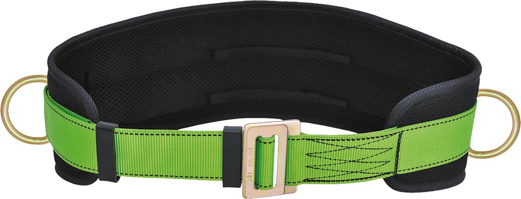 INDUSTRIAL WORK POSITIONING BELT WITH EVA PAD AND D RINGS