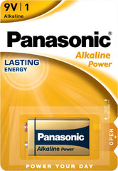 PANASONIC ALKALINE POWER 6LR61/9V BATTERIE FÜR TÄGLICHEN GEBRAUCH